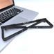 Підставка OfficePro LS530B: алюміній та силікон для комфортної роботи до 16"