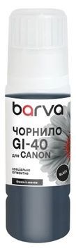 Чернила Barva Canon GI-40, Black, 70 мл, G5040/G6040/G7040, флакон OneKey (CGI40-837e), пигментные, GM2040/GM4040