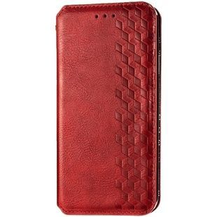 Кожаный чехол-книжка GETMAN Cubic (PU) Красный для Xiaomi Redmi 9