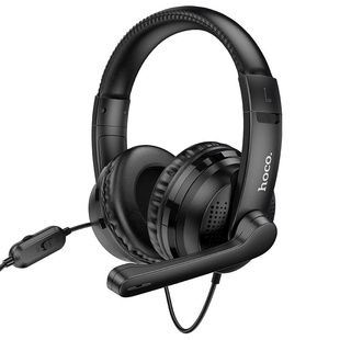 Накладні навушники Hoco W103 Magic Tour Gaming Чорні (3.5mm/1.2m)
