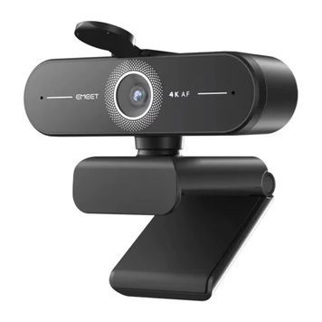 Веб-камера Emeet C60E 4K, Black, USB 2.0, 3840x2160 / 30 fps, автофокус, микрофон, угол обзора 73&deg;, шторка конфиденциальности