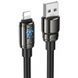Дата-кабель Hoco U143 Joy USB-Lightning 2.4A 1.2м Чорний