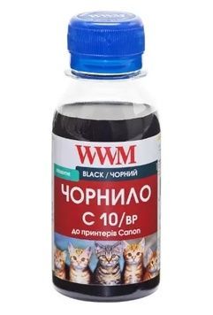 Чернила WWM Canon PG-510/512/440, PGI-425Bk/520Bk, пигментные (C10/BP-2), 100 мл, Black