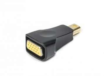 Перехідник miniDisplayPort (M) - VGA (F), Cablexpert, Black (A-mDPM-VGAF-01), M - F (вилка - розетка), Перехідник