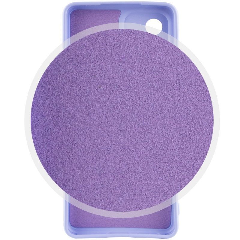 Чехол Silicone Cover Lakshmi Full Camera (A) сиреневый для Tecno Pop 6 Pro
