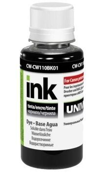Чернила ColorWay Canon Universal, Black, водорастворимые (CW-CW110BK01), 100 мл