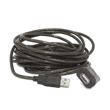 Кабель USB 2.0 AM - USB AF, 10 м, Cablexpert, активний (UAE-01-10M), Black