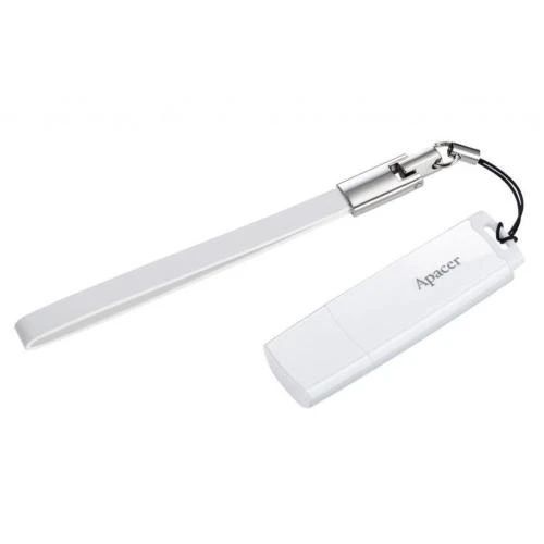 Флеш накопичувач USB 64Gb Apacer AH336, White, USB 2.0 (AP64GAH336W-1), Пластик, 64 ГБ, Моноблок