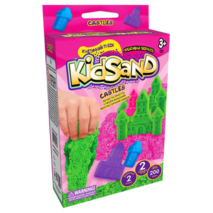 Кінетичний пісок KidSand, 200 г, Рожеві замки (KS-05-01U)