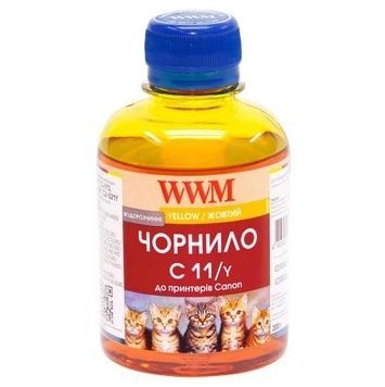 Чернила WWM Canon CL-511/513/441, CLI-426Y/521Y, 200 мл, водорастворимые (C11/Y), Yellow