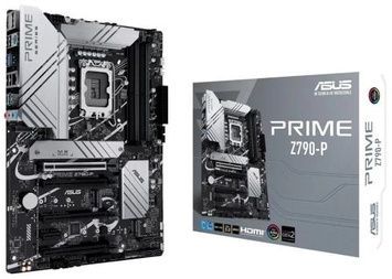 Материнська плата LGA1700, Asus PRIME Z790-P, 4xSATA3, 1xM.2 (Key E), 7xUSB3.2/6xUSB2.0, Realtek 7.1, Realtek 2.5Gb, 3xPCI-E 16x 4.0, 4xDDR5, Int.Video(CPU), 1xPCI-E 16x 5.0, Z790, HDMI/DP, 3xM.2, 1xPCI-E 1x 3.0, ATX
