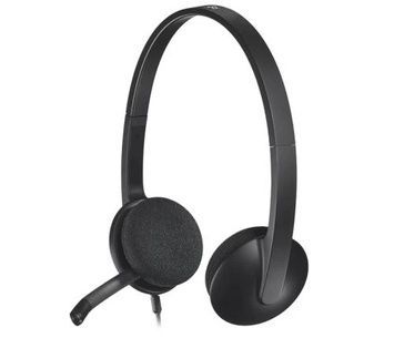 Навушники Logitech H340, Black, шумостримуючий мікрофон, 115 дБ, 20 Ом, USB, 1.8 м (981-000475)