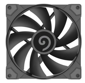 Вентилятор 140 мм, GameMax, до 30 дБ, 140х140х25 мм, 50 см), Black, 600-1400 об/хв, 4-pin (PWM, гідродинамічний підшипник (GMX-14WFBK-PWM)