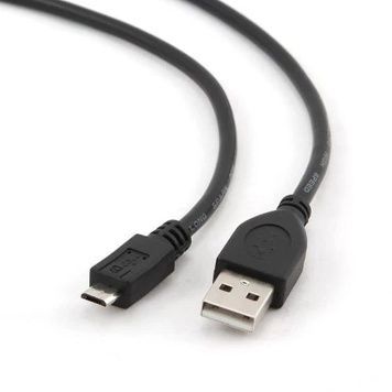 Кабель USB 2.0 AM - microUSB (5P), 1 м, Cablexpert (CCP-mUSB2-AMBM-1M), Black