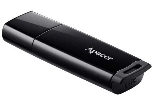 Флеш-накопитель USB 64Gb Apacer AH336, Black, USB 2.0 (AP64GAH336B-1), Пластик, 64 ГБ, Моноблок