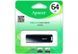 Флеш-накопитель USB 64Gb Apacer AH336, Black, USB 2.0 (AP64GAH336B-1), Пластик, 64 ГБ, Моноблок
