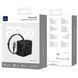 Мережевий зарядний пристрій WIWU UA013 20W GaN, 1xUSB-A + 2xUSB-C, кабель Type-C - Type-C (0.3-1.0 м), Black