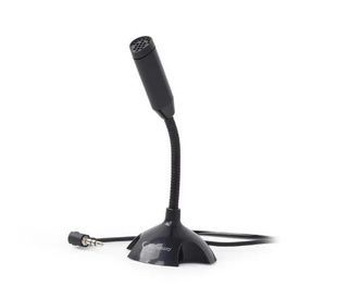 Мікрофон Gembird MIC-D-02 Black, 3.5 мм jack, 1.1 м, на підставці, дротове