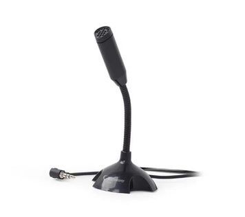 Мікрофон Gembird MIC-D-02 Black, 3.5 мм jack, 1.1 м, на підставці, дротове