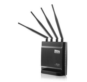 Роутер Netis WF2780, Wi-Fi 802.11a/b/g/n/ac, 4x100/1000 Mb/s, 4 зовнішні антени, 2.4/5GHz, RJ45 100/1000Mb/s (Gb), до 1200 Mb/s