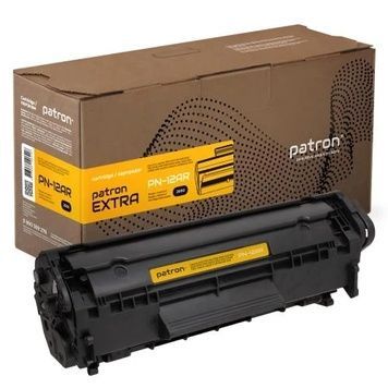 Картридж HP 12A (Q2612A), Black, 2000 стр, Patron Extra (PN-12AR), LJ 1010/1020/1022/3015/3020/3030/3050/3055