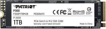 Твердотільний накопичувач SSD 1Tb, Patriot P300, 2100/1650 МБ/с (P300P1TBM28), PCI-E 3.0 x4, 3D TLC, M.2 2280