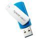 Флеш накопичувач USB 64Gb Apacer AH357, Blue/White, USB 3.2 Gen 1 (AP64GAH357U-1), Пластик, 64 ГБ, Поворотний