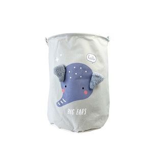 Корзина для игрушек и белья "Big ears Слоник" серая (MGZ-1009), размер 50 х 40 см