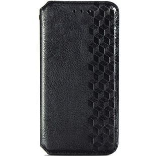 Кожаный чехол-книжка GETMAN Cubic (PU) Черный для ZTE Blade v2020
