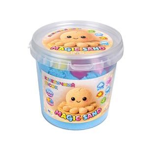 Кинетический песок Magic Sand, голубой, 1000 г, с 6 формочками (31197)