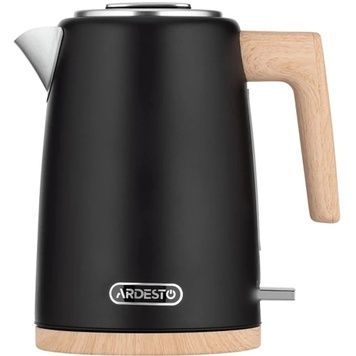 Электрочайник Ardesto EKL-F420BWD, Черный, дисковый, корпус нержавеющая сталь, 1.7 л, индикатор работы, 2200 Вт, автоматическое отключение при отсутствии воды