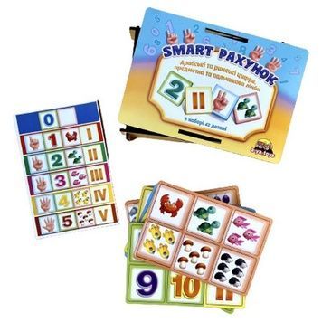 Математичний посібник Ubumblebees "SMART РАХУНОК" дерев'яний пазл-сортер (ПСФ097) PSF097