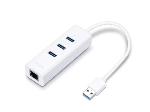 Мережевий адаптер USB TP-LINK UE330, White, USB 3.0, RTL8153, 1xGLan