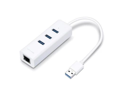 Мережевий адаптер USB TP-LINK UE330, White, USB 3.0, RTL8153, 1xGLan