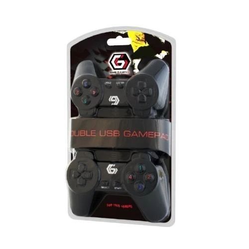 Геймпад Gembird JPD-UB2-01, Black &mdash; комплект з двох для захопливих спільних ігор на ПК