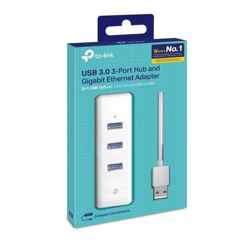 Мережевий адаптер USB TP-LINK UE330, White, USB 3.0, RTL8153, 1xGLan