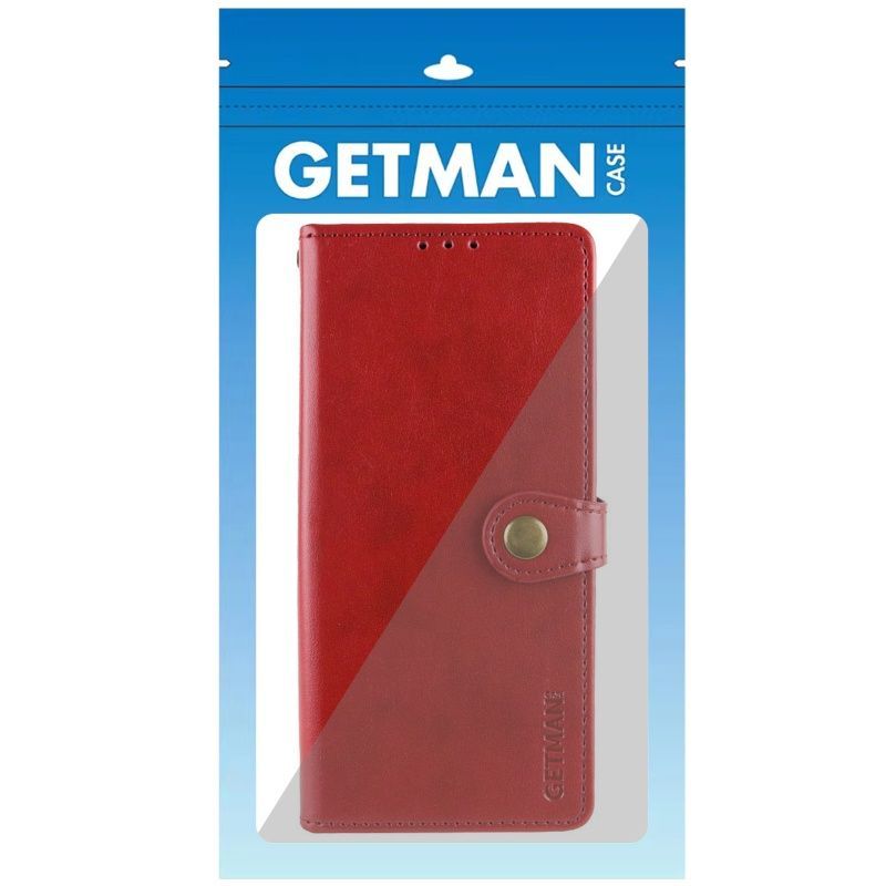 Кожаный чехол-книжка GETMAN Gallant (PU) Красный для TECNO Spark 10C