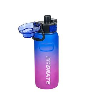 Пляшка для води з поильником та кнопкою, 800 мл, Blue-Violet (2501-SP)