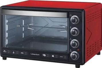 Електродуховка Liberton LEO-650 Red, 2200W, 3 режими нагрівання, металевий корпус, індикатор роботи, таймер, 65 л