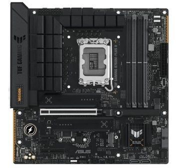 Материнська плата LGA1700, Asus TUF GAMING B760M-PLUS II, MicroATX, 1xPCI-E 4.0 x4, Realtek 7.1, 3xM.2, 1xPCI-E 3.0 x1, Realtek 2.5Gb, 4xDDR5, 6xUSB 3.2 / 7xUSB 2.0, 1xPCI-E 5.0 x16, 4xSATA3, Int.Video(CPU), B760, HDMI/DP