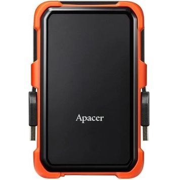Зовнішній жорсткий диск 1Tb Apacer AC630, Black/Orange, USB 3.2 (Gen 1), 2.5", водонепроникний / ударостійкий (AP1TBAC630T-1)