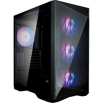 Корпус Zalman Z9 Iceberg MS, Black, 4x140 мм ARGB, Mid Tower, боковая панель из закаленного стекла, без БП, 1xType-C / 2xUSB 3.0 / 2xUSB 2.0, макс. CPU - 185 мм / VGA - 390 мм, для E-ATX / ATX / Micro ATX / Mini ITX