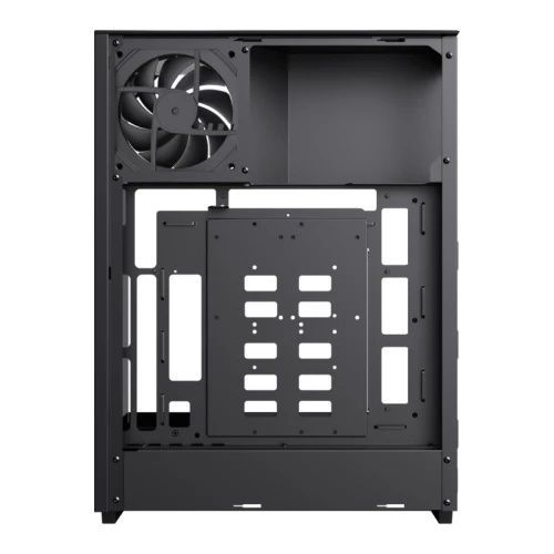 Корпус GameMax T20, Black, 2x120 мм ARGB, бічна, без БЖ (формат SFX-L), Mid Tower, 1xType-C / 1xUSB 3.0, макс. CPU - 160 мм / VGA - 382 мм, передня та верхня панель із загартованого скла, для MicroATX / Mini-ITX