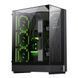 Корпус GameMax T20, Black, 2x120 мм ARGB, бічна, без БЖ (формат SFX-L), Mid Tower, 1xType-C / 1xUSB 3.0, макс. CPU - 160 мм / VGA - 382 мм, передня та верхня панель із загартованого скла, для MicroATX / Mini-ITX