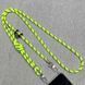 Шнурок Tamgram с двумя креплениями (8мм) 150см Neon Green