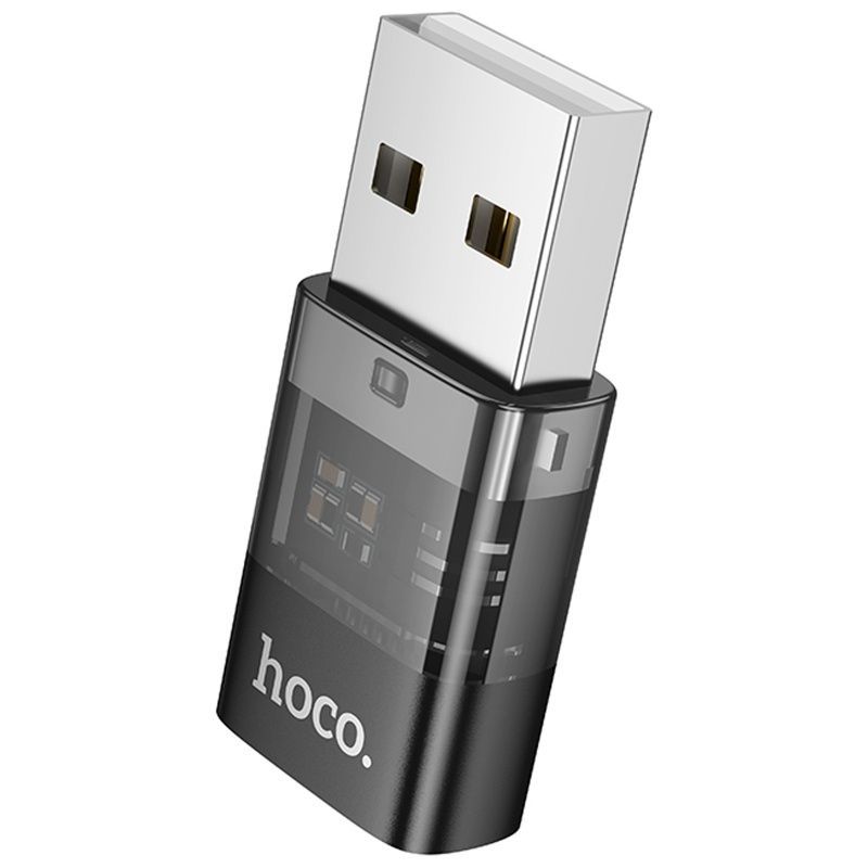 Переходник Hoco UA36C USB (папа) - Type-C (мама) Black