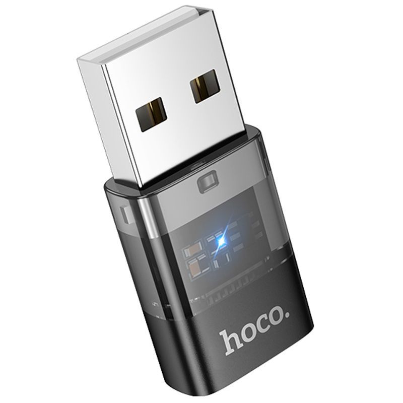 Переходник Hoco UA36C USB (папа) - Type-C (мама) Black