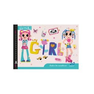 Альбом для малювання скоба з перфорацією A4 "Girl PWR" (АП-0303-9)