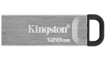Флеш накопитель USB 128Gb Kingston DataTraveler Kyson, Silver, до 200/60 МБ/с (DTKN/128GB), USB 3.2 Gen 1