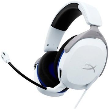 Навушники HyperX Cloud Stinger 2 Core, White (PS5/PS4), 95 дБ, кабель 1.3 м (6H9B5AA), Mini jack 3.5 мм, поворотний мікрофон, 32 Ом